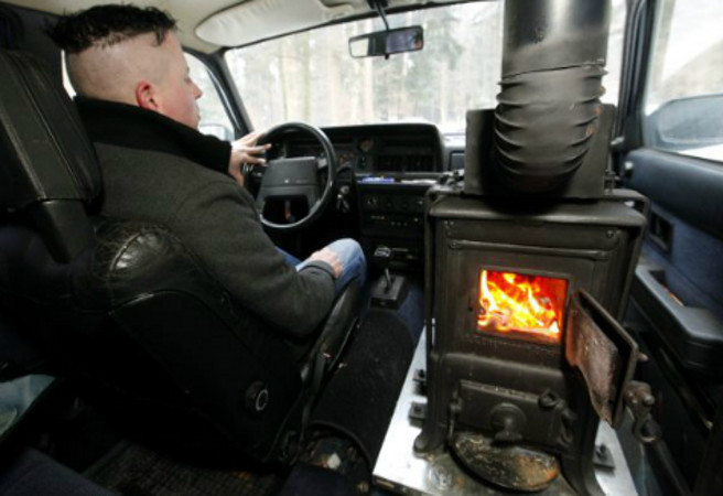 fire place car